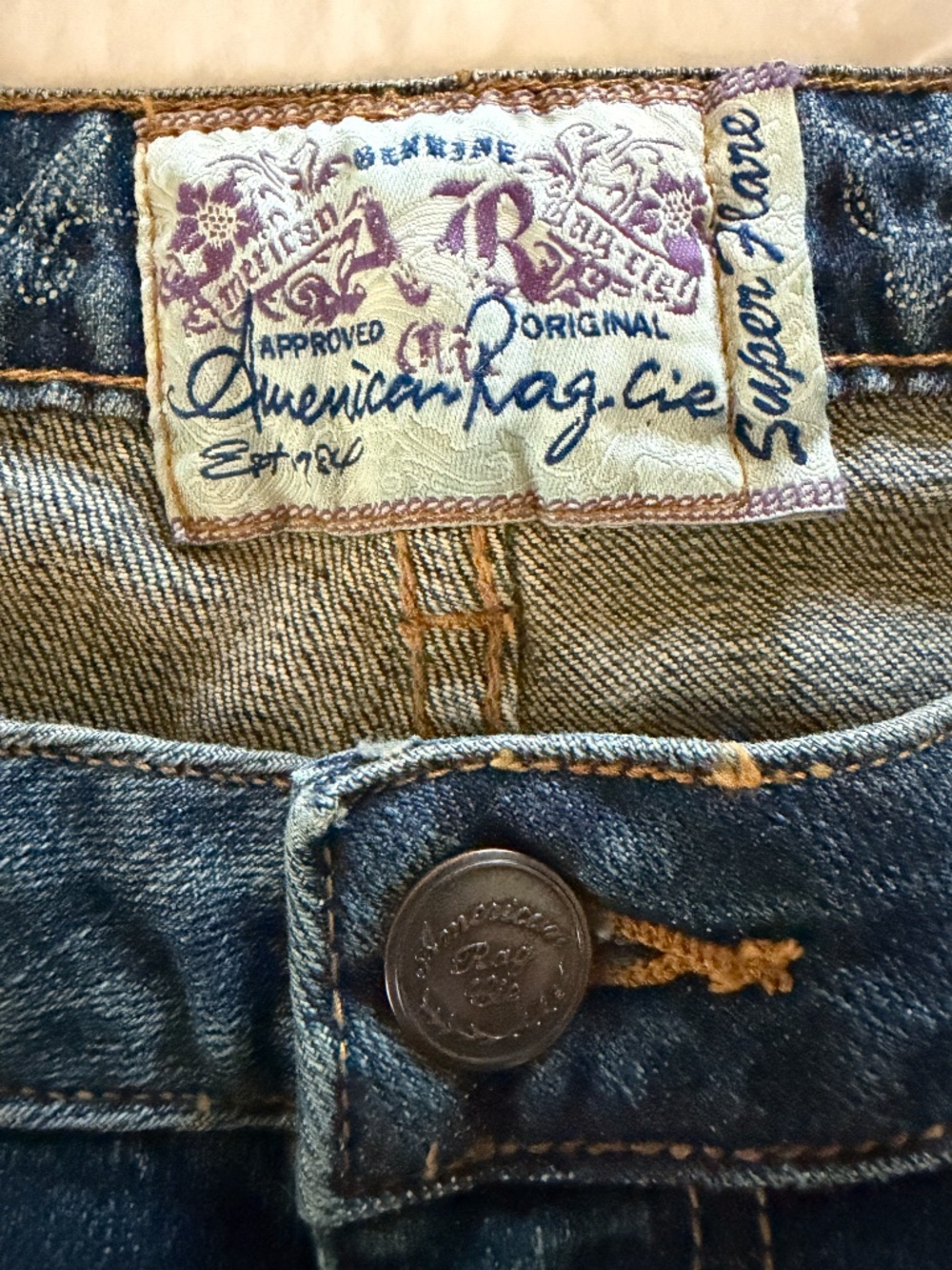 Vintage American Rag Super Flare Jeans - Picture 3 of 4